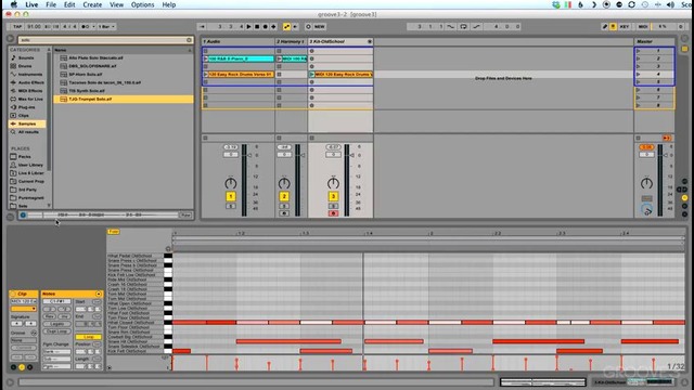 Groove3 – Ableton Live 9. Урок 15 – Конвертирование Аудио в MIDI