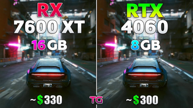RTX 4060 vs RX 7600 XT – Test in 10 Games