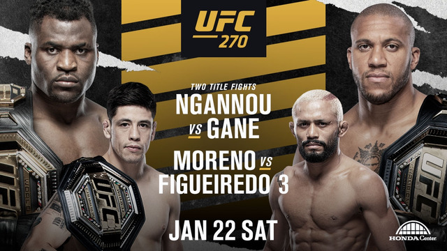 UFC 270: Ngannou vs. Gane – Основной Кард (23.01.2022!)
