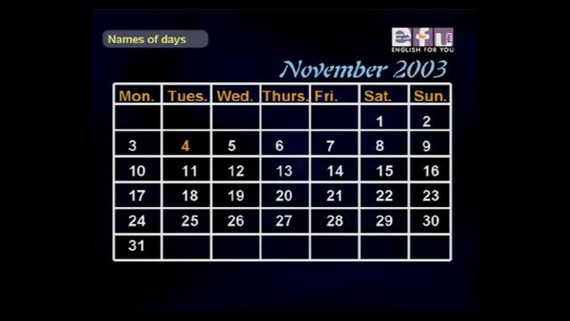 Beginner Levels – Lesson 11 – What day is it- – YouTube
