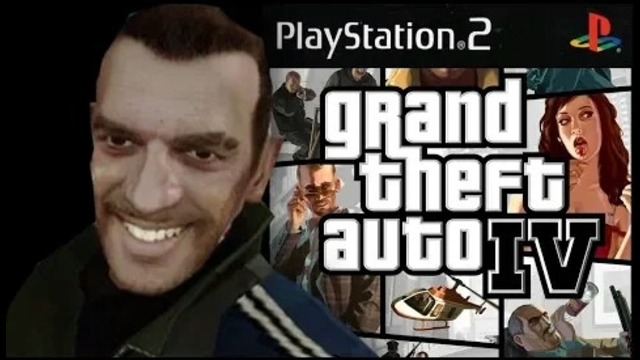 Пиратский диск GTA 4 для PlayStation 2 (PS2)