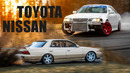 DSC OFF. Toyota Mark II vs Nissan Laurel. Дрифт-заруба