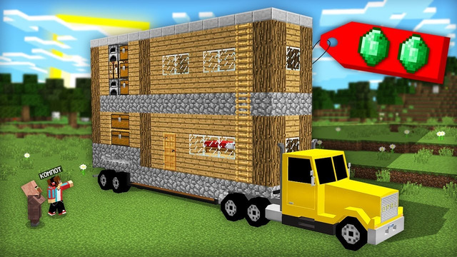 Я КУПИЛ ДОМ НА КОЛЁСАХ У ЖИТЕЛЯ В МАЙНКРАФТ | Компот Minecraft