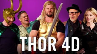 Thor: Ragnarok 4D w/ the ‘Thor’ Cast (The Late Late Show with James Corden)