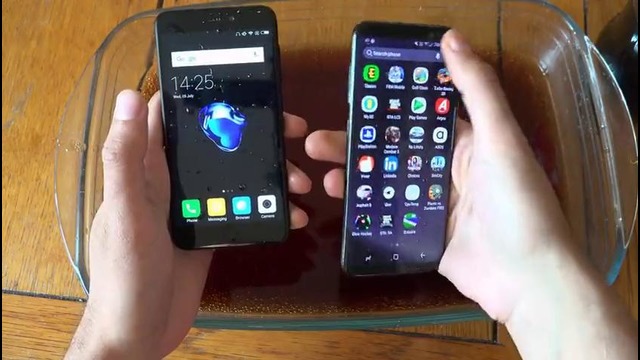 Xiaomi Redmi 4X vs Samsung Galaxy S8 Cherry Coca-Cola Test
