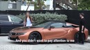 Испанская шкура повелась на bmw i8 и выучила английский