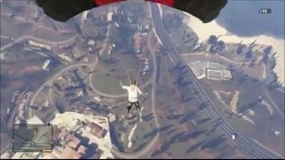GTA 5 Геймплей – Полёт на парашюте – (11)