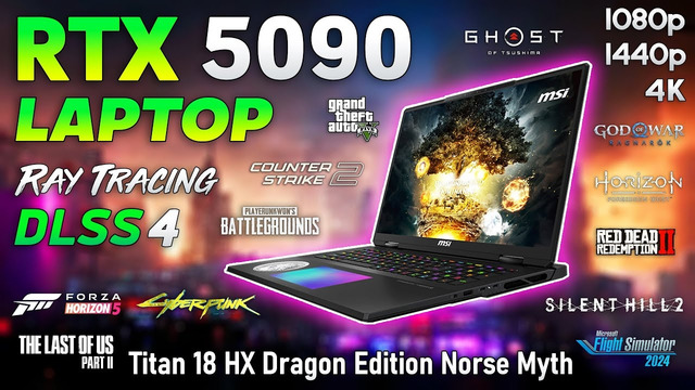 RTX 5090 Laptop – Test in 12 Games | 1080p | 1440p | 4K | MSI Titan 18 HX Dragon Edition