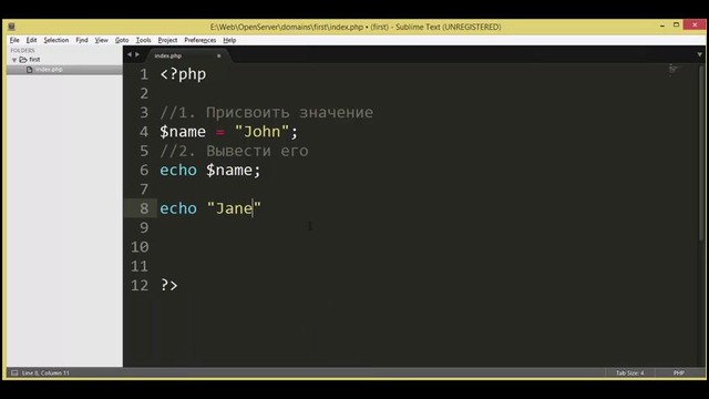 03.#3 PHP 101 Series – Переменные[Для Новичков