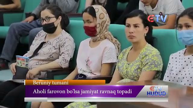 Beruniy rayonında xalıqtı dizimge alıwǵa tayarlıq jumısları haqqında reportaj