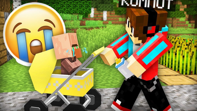ЖИТЕЛЬ СТАЛ РЕБЁНКОМ В МАЙНКРАФТ | Компот Minecraft