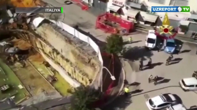 Italiyada avtomobillarni yer yutdi