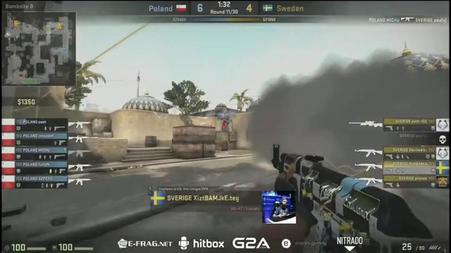 World Championships 2015: SWEDEN vs POLAND (Game 3) CS:GO