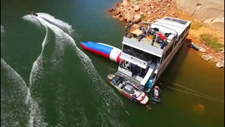 Вот это катапульта! / Human Water Catapult – 55 Foot Launch