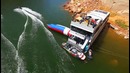 Вот это катапульта! / Human Water Catapult – 55 Foot Launch