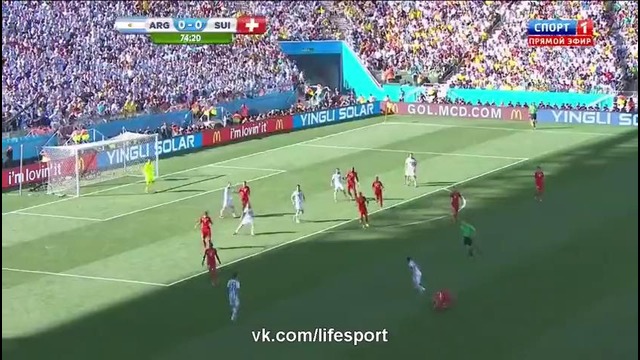 Аргентина 1–0 Швейцария | Обзор матча (01.07.2014)