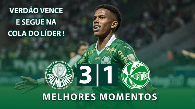 VERDÃO VENCE COM SHOW DE ESTEVÃO | Palmeiras 3 x 1 Juventude | Melhores Momentos | 23/06/2024