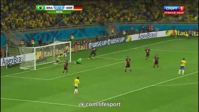 Бразилия – Германия | Обзор матча (08.07.2014)