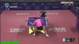 Xu Xin vs Zhang Yudong (China Super League 2016)
