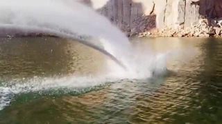 Human Water Catapult – 55 Foot Launch
