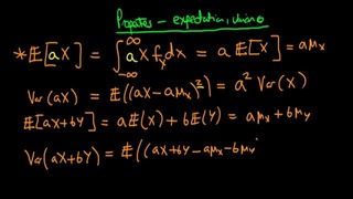 26. Expectations and Variance properties