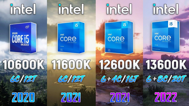 I5 10600K vs i5 11600K vs i5 12600K vs i5 13600K – Test in 8 Games