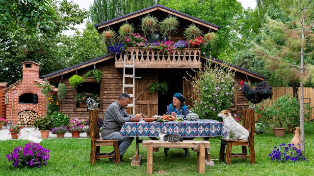 Обед по-деревенски в турецком стиле для всей семьи