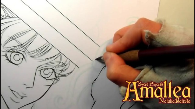 Manga Inking Tutorial – Sword Princess Amaltea by Natalia Batista – YouTube
