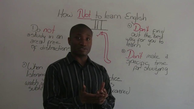 How NOT to Learn English – Studying English at Home