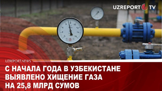 С начала года в Узбекистане выявлено хищение газа на 25,8 млрд сумов