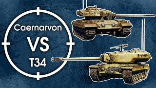T34 против Caernarvon – War Thunder