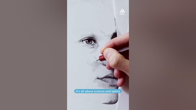 Incredible Artist Draws Image of Woman Using Dots | People Are Awesome #artist #shorts