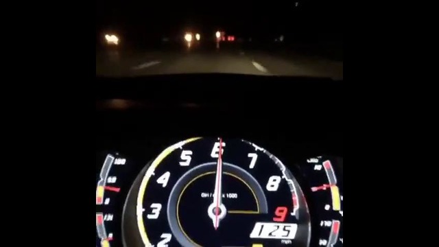 По ночному Майами на авентадоре