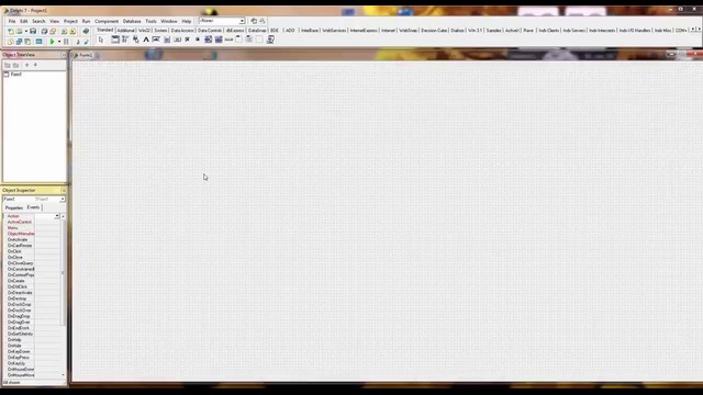 Рабочее окно Delphi 7