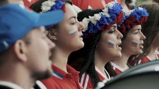 Российские болельщики ответили Исландцам спевшим Калинку. ЧМ 2018. Á Sprengisandi