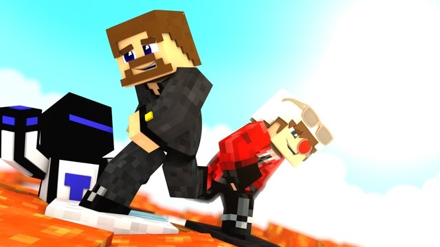 Черно белый паркур с ютуберами – minecraft parkour