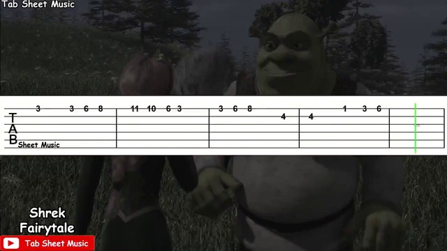 Shrek – Fairytale – Guitar Tutorial