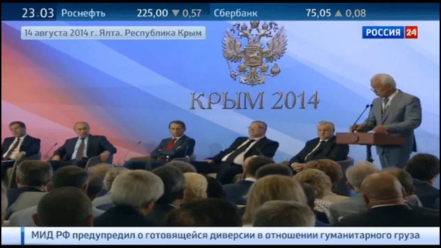 Путина в Ялте 14.08.2014 речь Путина конференция-2