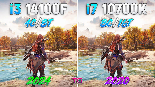 Core i3 14100F vs Core i7 10700K – 4 Years Difference