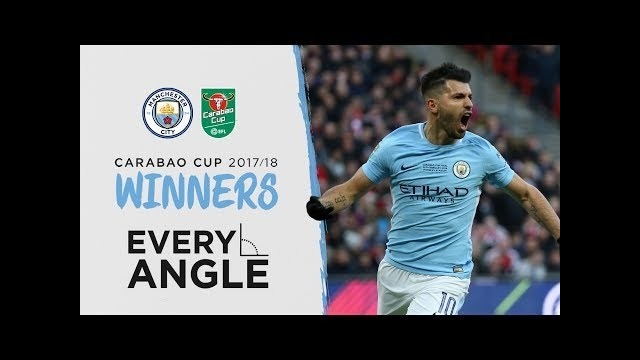 Sergio Aguero Every Angle – Goal in Carabao Cup Final