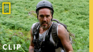 Russell Brand scales a cliffside | Running Wild with Bear Grylls
