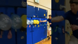 Fastest time to burst 200 balloons with a nail – 11.83 seconds by David Rush