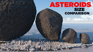Астероиды – Сравнение размеров