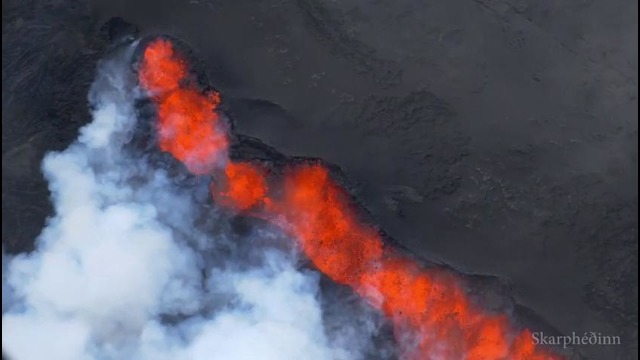 Извержение подледного вулкана Бардарбунга в Исландии