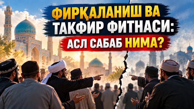 ФИРҚАЛАНИШ ВА ТАКФИР ФИТНАСИ: АСЛ САБАБ НИМА