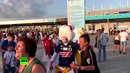 Японские болельщики настраиваются на игру своей сборной с командой Бельгии