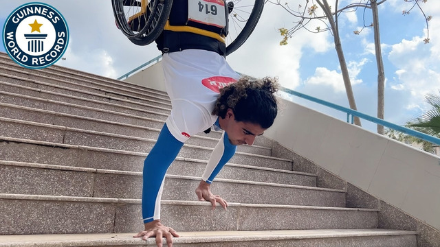 Handstand Climbing In A Wheelchair | Guinness World Records