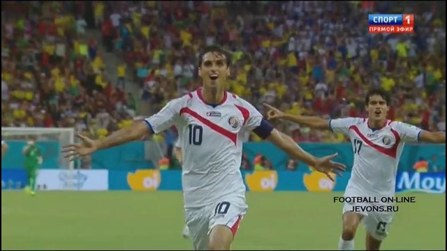 Коста-Рика 1:1 Греция (Пенальти 5-3) | Чемпионат мира 2014 (29.06.2014)