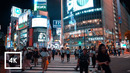 Walking Shibuya Crossing at Night, Binaural City Sounds in Tokyo