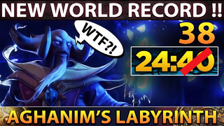 NEW WORLD RECORD!! 24:38 MIN FASTEST Aghanim’s Labyrinth Run – TI10 Summer Event Dota 2
